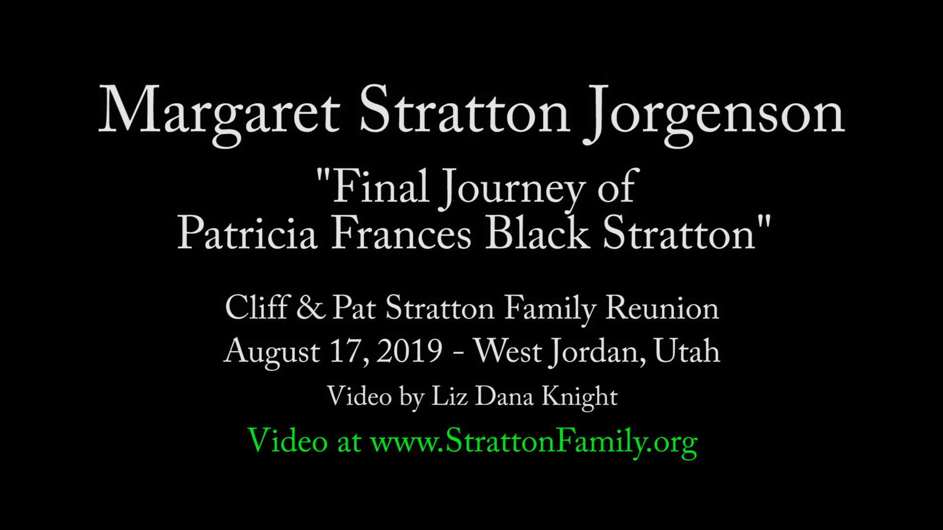2019 Reunion Final Journey of Patricia Frances Black Stratton by Margaret (pdf)